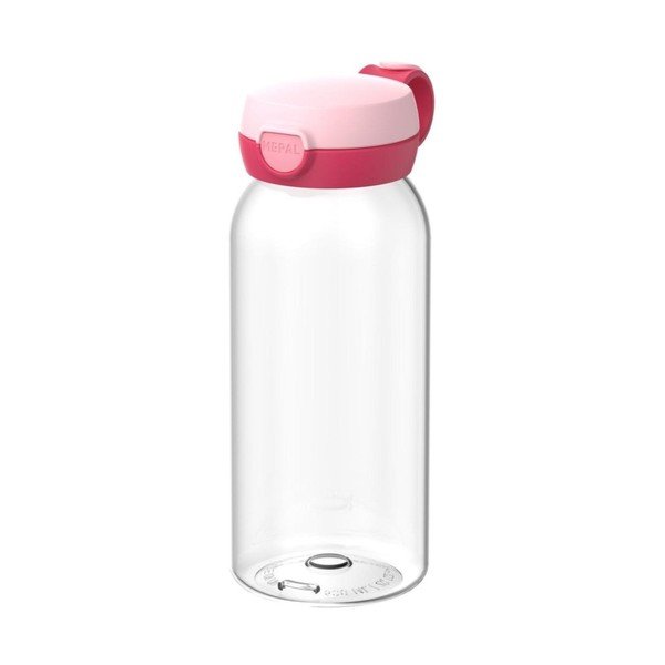 Rozā plastmasas bērnu pudele 600 ml Campus – Mepal