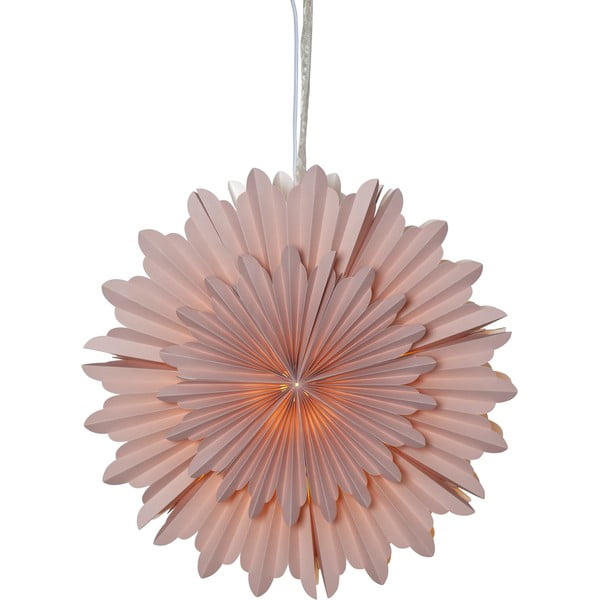 Rozā Ziemassvētku gaismas rotājums ø 50 cm Crystal – Star Trading-image-2