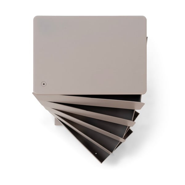 Pelēkbrūna metāla kumode 37x72x26 cm Joey – Spinder Design-image-3