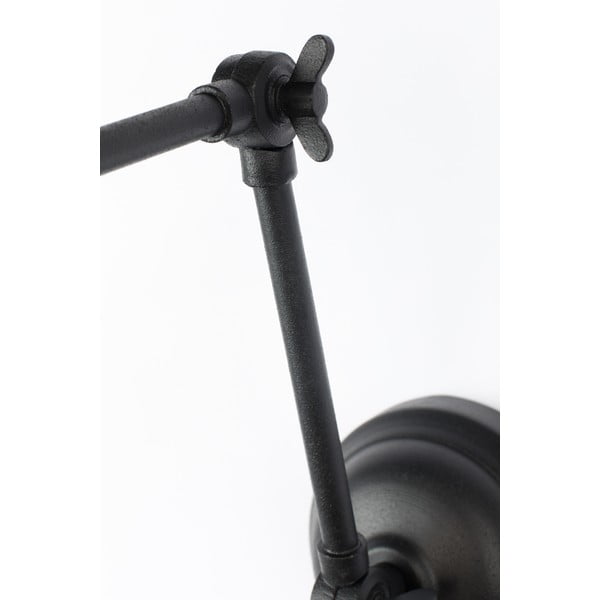 Melna sienas lampa White Label Maarten-image-3