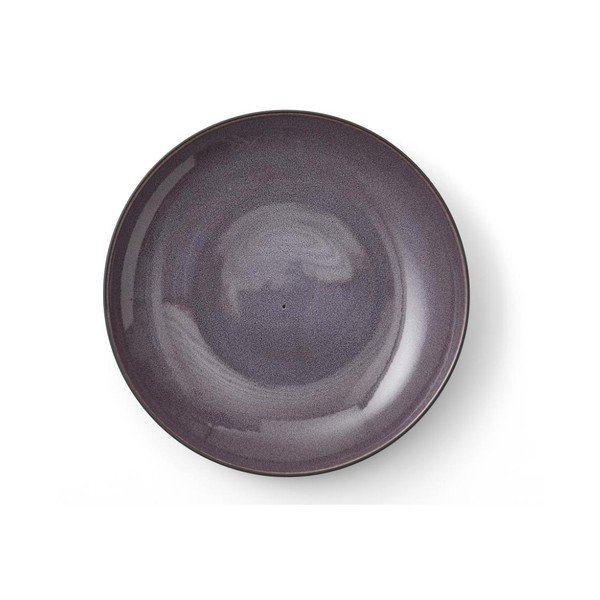 Melns akmensmasas servīzes trauks ar violetu iekšējās virsmas glazūru Bitz Mensa, diametrs 40 cm-image-2