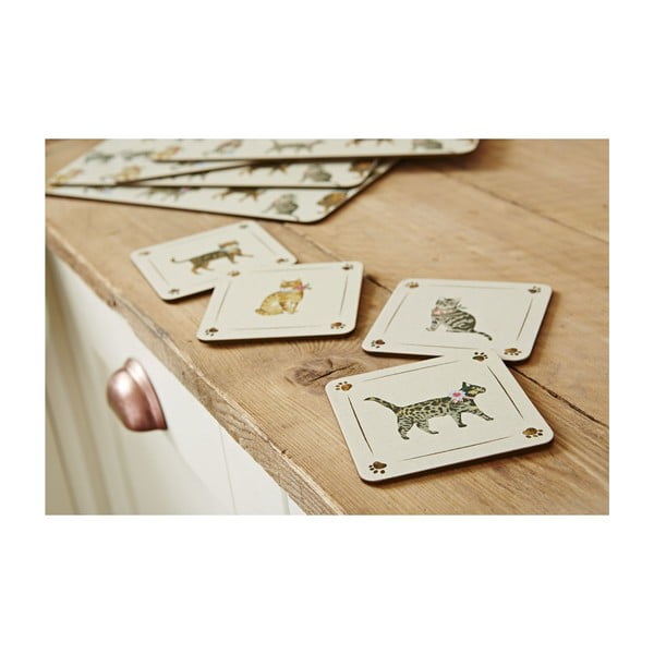 3 Cooksmart® Cats on Parade kokvilnas drāniņu komplekts-image-2