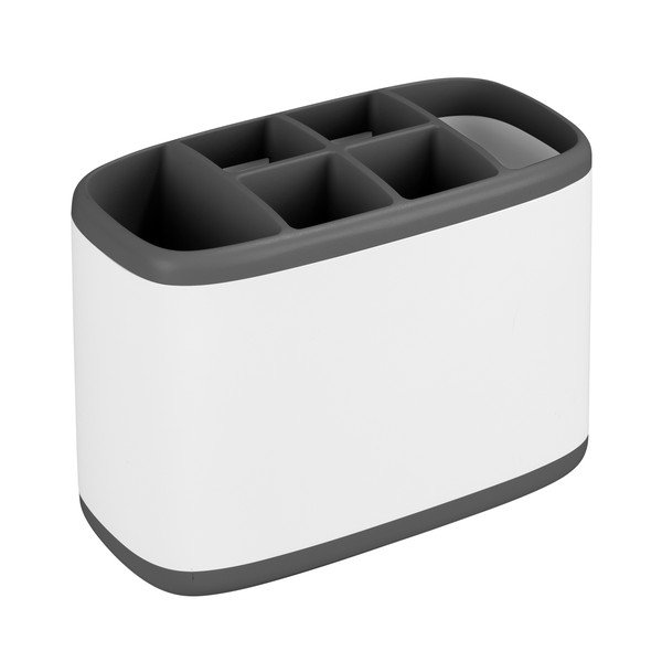 Balts plastmasas vannas istabas organizators kosmētikai – Wenko-image-2