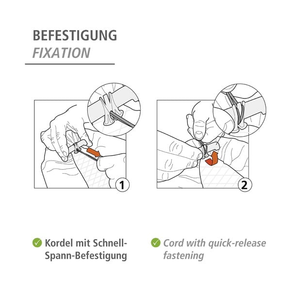 Zils kokvilnas gludināmā dēļa pārvalks Wenko Air Comfort, garums 140 cm-image-4