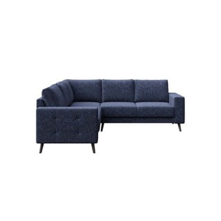 Tumši zils stūra dīvāns (ar maināmu stūri) Fynn – Ghado