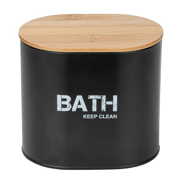 Melna vannas istabas uzglabāšanas kaste ar vāku Wenko Gara-image-3