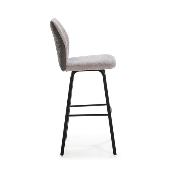 Gaiši pelēki bāra krēsli (2 gab.) 75 cm Pol – Marckeric-image-3