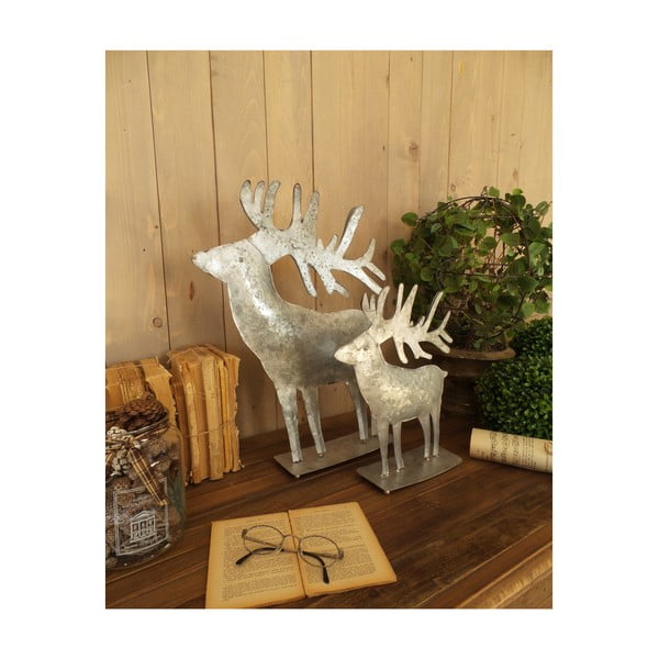 2 dekoratīvo metāla ziemeļbriežu komplekts Orchidea Milano Xmas Deers