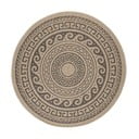 Melns/bēšs apaļš āra paklājs ø 120 cm Comilla – Ayyildiz Carpets