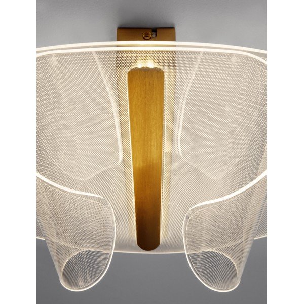 Zelta krāsas alumīnija LED griestu lampa ar regulējamu spilgtumu 55x45 cm Valentin – Nova Luce-image-4