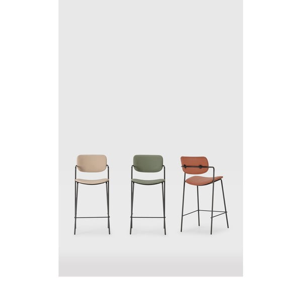 Haki bāra krēsli (2 gab.) (sēdekļa augstums 68 cm) Maika – Marckeric-image-1