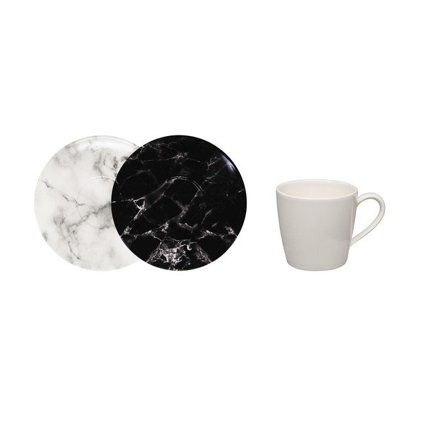8 melnu un baltu trauku komplekts Villeroy & Boch