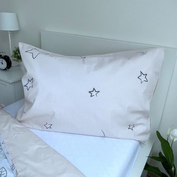 Gaiši dzeltena vienguļamā kokvilnas bērnu gultas veļa ar spīdošu efektu 140x200 cm Lion King "Best friends" – Jerry Fabrics-image-3