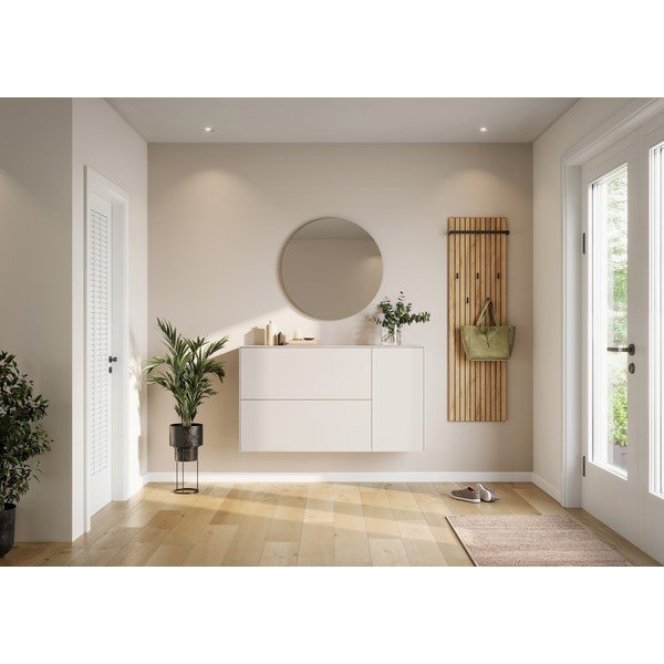 Krēmkrāsas piekarināms apavu plaukts 137x78x41 cm – Germania-image-4