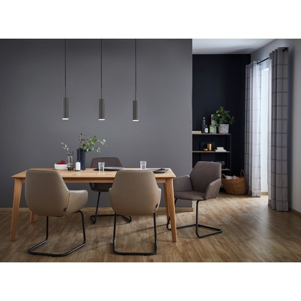 Melna LED piekaramā lampa ar regulējamu spilgtumu Stina – Fischer & Honsel-image-1