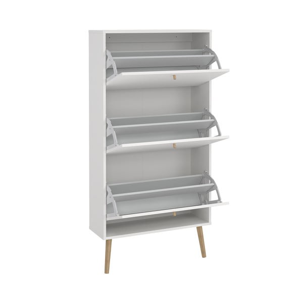 Balts atverams apavu plaukts Bodo – Tvilum-image-4