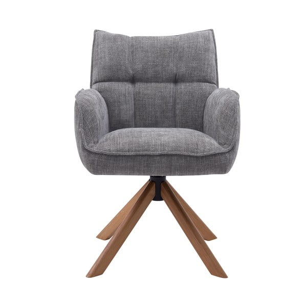 Pelēki polsterēti ēdamistabas krēsli (2 gab.) Marilla – Unique Furniture-image-3