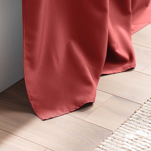 Sarkans aizkars 140x180 cm Essentiel – douceur d'intérieur-image-3