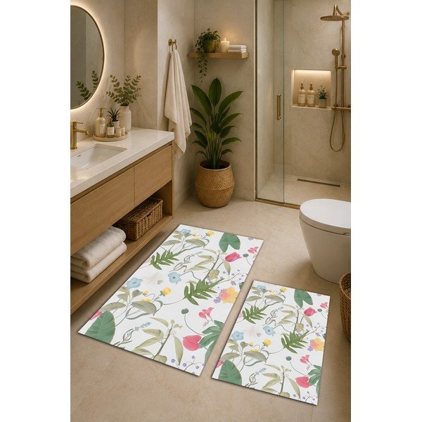 Vannas istabas paklājiņi (2 gab.) 60x100 cm Floral – Mila Home-image-1