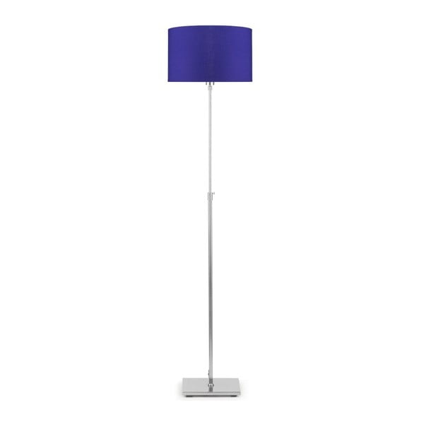 Pelēka brīvi stāvoša lampa ar violetu abažūru Citylights Bonn