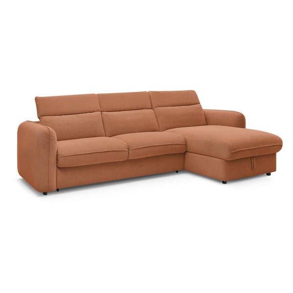 Oranžs salokāms stūra dīvāns (ar maināmu stūri) Achille – Bobochic Paris-image-4