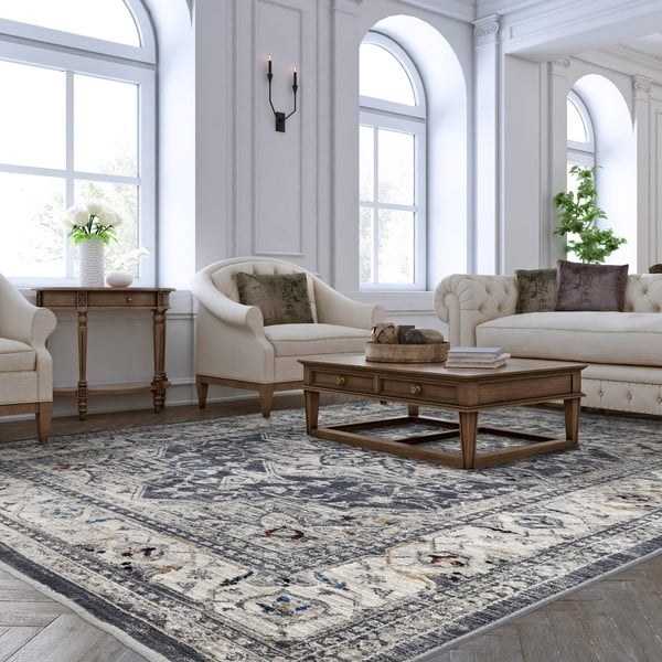 Antracīta pelēks paklājs 200x290 cm Sovereign – Asiatic Carpets-image-2