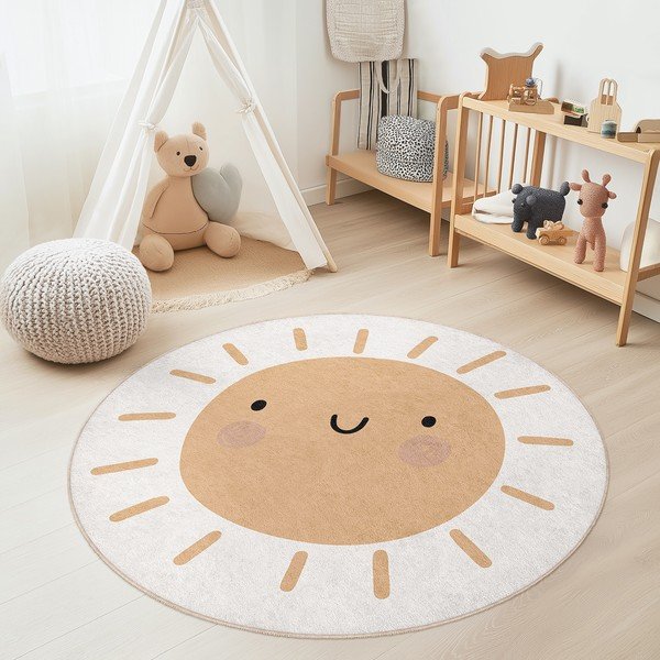 Mazgājams bērnu paklājs ø150 cm Sunny World – Mila Home-image-4