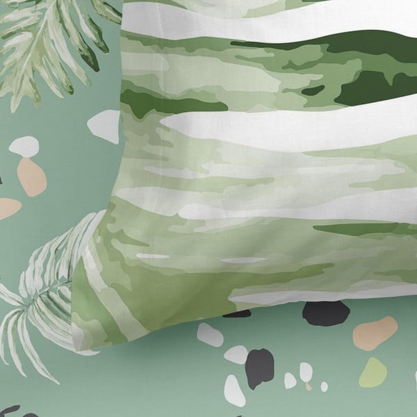 Kokvilnas palags ar gumiju Happy Friday Basic Delicate, 180 x 200 cm-image-2