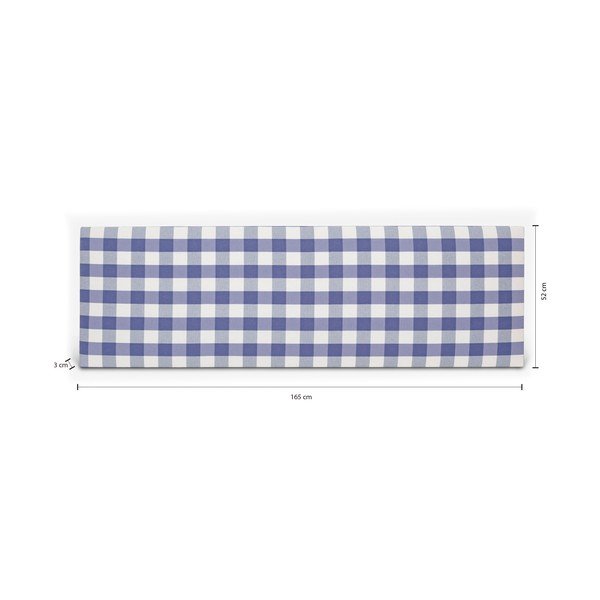 Zils polsterēts gultas galvgalis 165x52 cm Billie – Really Nice Things-image-4
