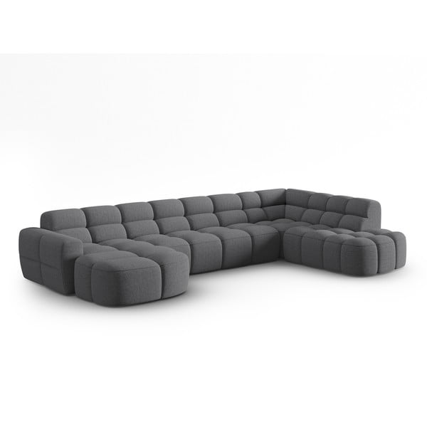 Pelēks stūra dīvāns Lisa – Micadoni Home-image-3