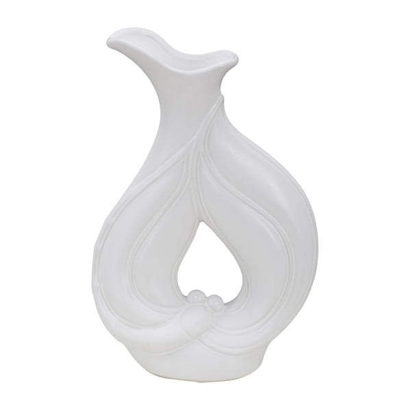 Balta porcelāna vāze Mauro Ferretti Lien, augstums 31 cm