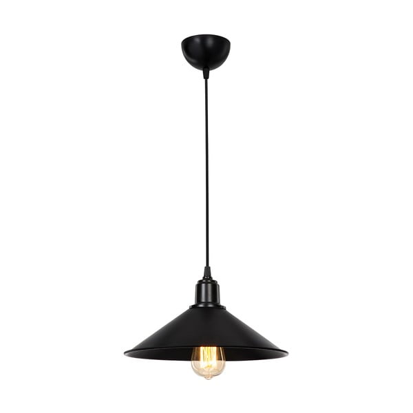 Melna metāla griestu lampa ø 30 cm – Squid Lighting