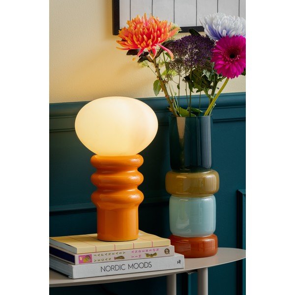 Oranža keramikas galda lampa (augstums 33,5 cm) Catania Aro – Leitmotiv-image-1