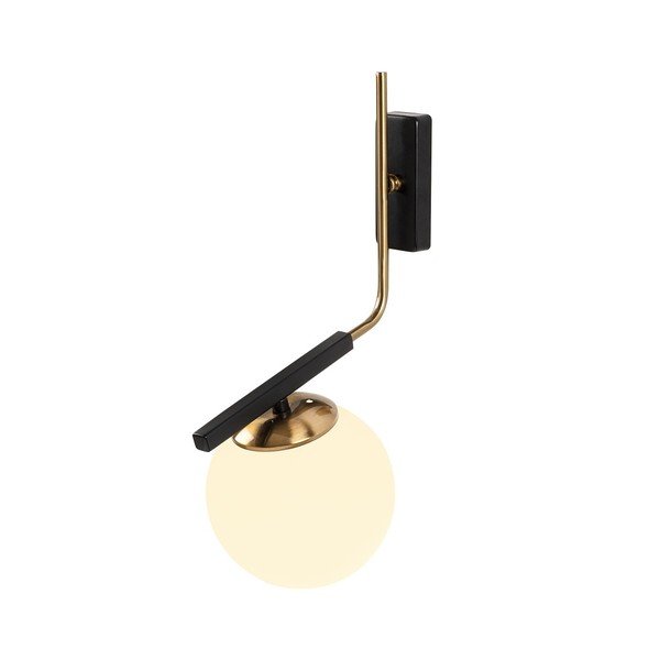 Melna metāla sienas lampa Opviq lights Olympia-image-2