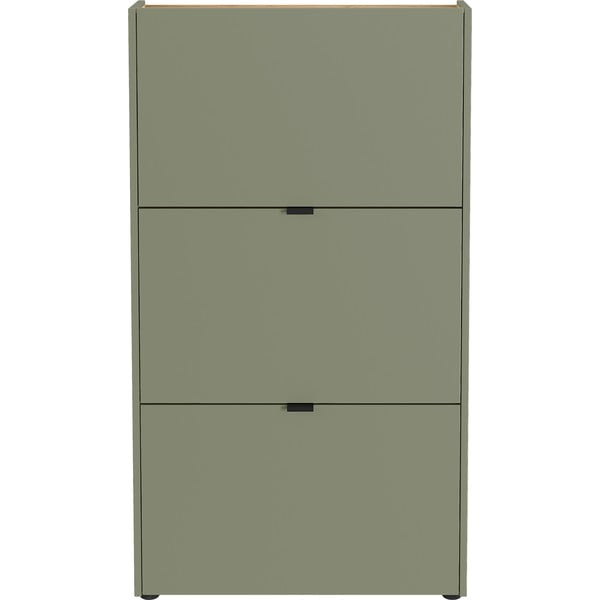 Pelēkbrūns atverams apavu plaukts 71x127x22 cm Ameca – Germania-image-3