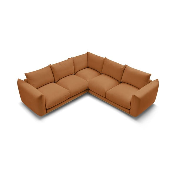 Oranžs stūra dīvāns Ernest – Bobochic Paris-image-4