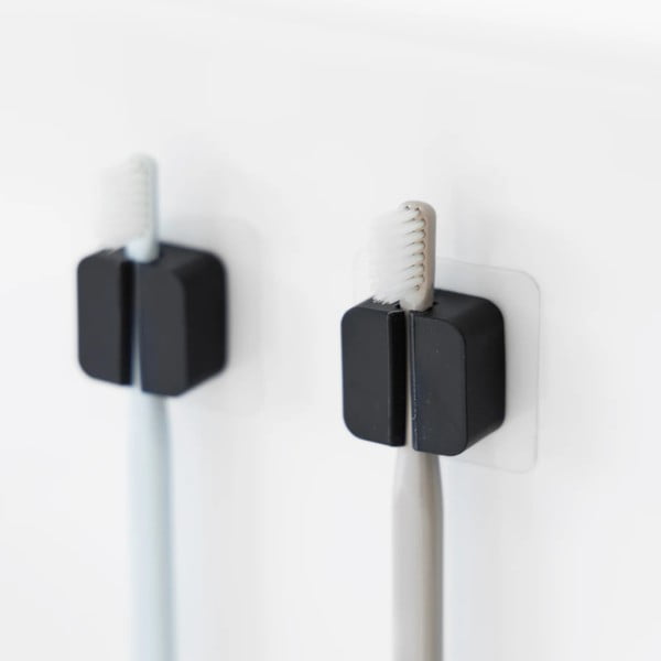 Melni silikona daudzfunkcionāli turētāji (2 gab.) Film Hook – YAMAZAKI-image-2