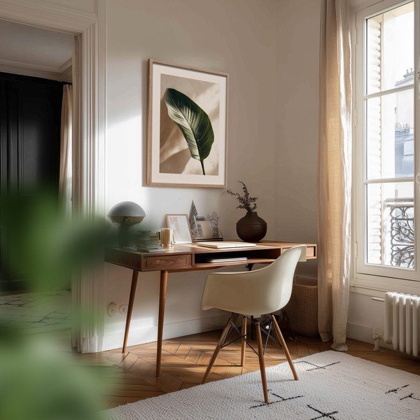 Drukāta glezna ar rāmi 50x70 cm Strelizia Leaf – Styler-image-2