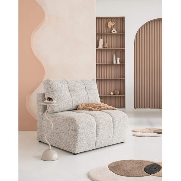 Bēša modulārā dīvāna daļa Lulu – Miuform-image-2