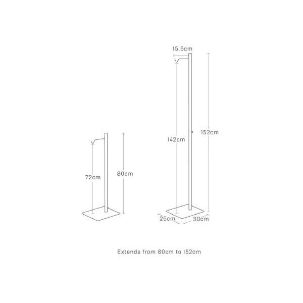 Metāla puķu podu statīvs (augstums 80 cm) Tower – YAMAZAKI-image-4