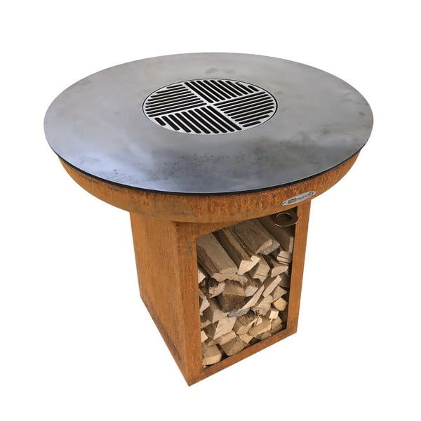 Brūns āra malkas grils Remundi Carus M, ø 82 cm-image-2