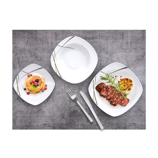 Porcelāna trauku komplekts (18 gab.) Orion Green-image-3