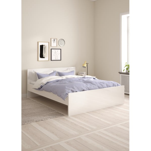 Balta divvietīga gulta 160x200 cm Naia – Tvilum-image-1