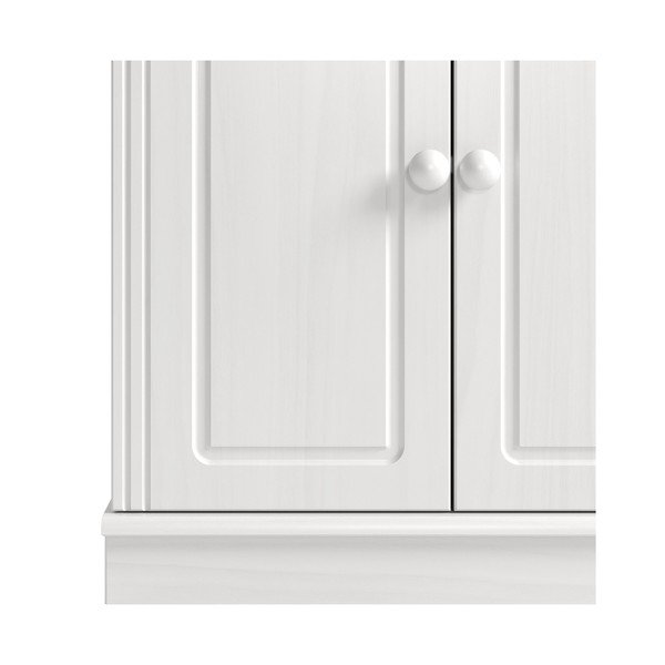 Balts priedes masīvkoka augsts vannas istabas skapis 60x115,5 cm Anita – Støraa-image-4