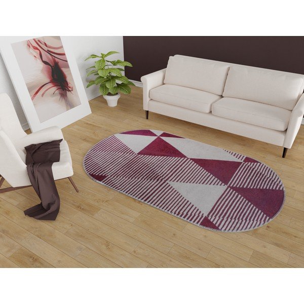 Bordo mazgājams paklājs 80x120 cm Oval – Vitaus-image-1