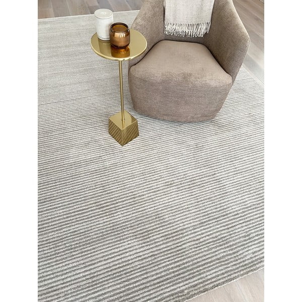 Krēmkrāsas vilnas paklājs 160x240 cm Calisia M Ribs – Agnella-image-1