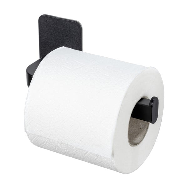 Melns plastmasas tualetes papīra turētājs ar uzstādīšanu bez urbšanas Parma – Allstar