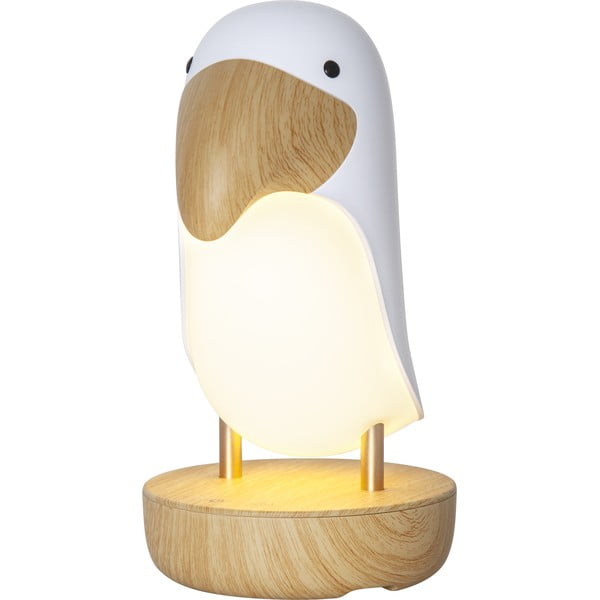 Balta/brūna LED bērnu naktslampiņa Toucan – Star Trading-image-4