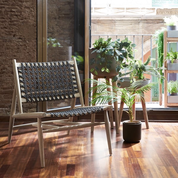 Brūns puķu pods uz kājām Kave Home Stahl, augstums 86 cm-image-4