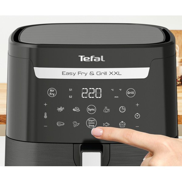 Melns gaisa cepamkatls Easy Fry & Grill XXL EY801815 – Tefal-image-1
